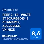 Pref 2 · F4 - Vaste Et Bourgeois ,3 Chambres, Ascenseur, Vx-Nice