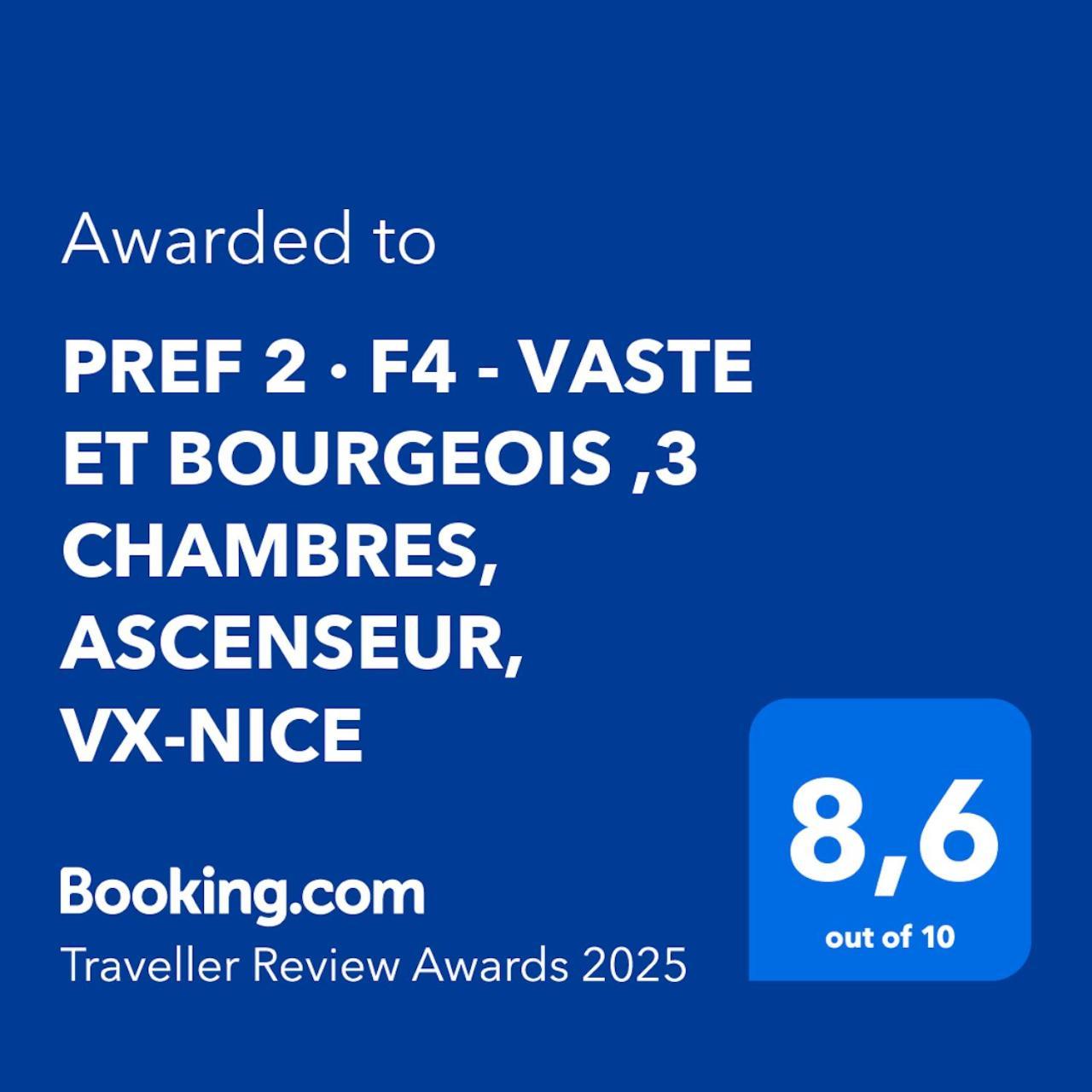 Pref 2 · F4 - Vaste Et Bourgeois ,3 Chambres, Ascenseur, Vx-nice Nice